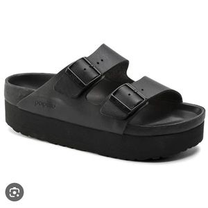 Birkenstock / Papillo Exquisite Leather Arizona Platform